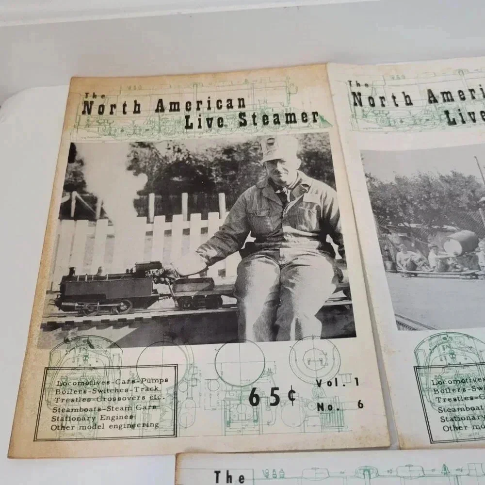 The North American Live Steamer Magazine Lot of 7 1956 Railroad Vintage RARE